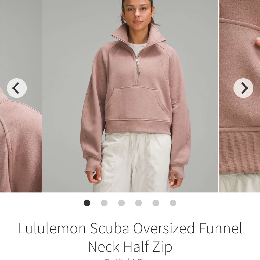 Lululemon Scuba Oversized Funnel Neck Half Zip
Twilight Rose